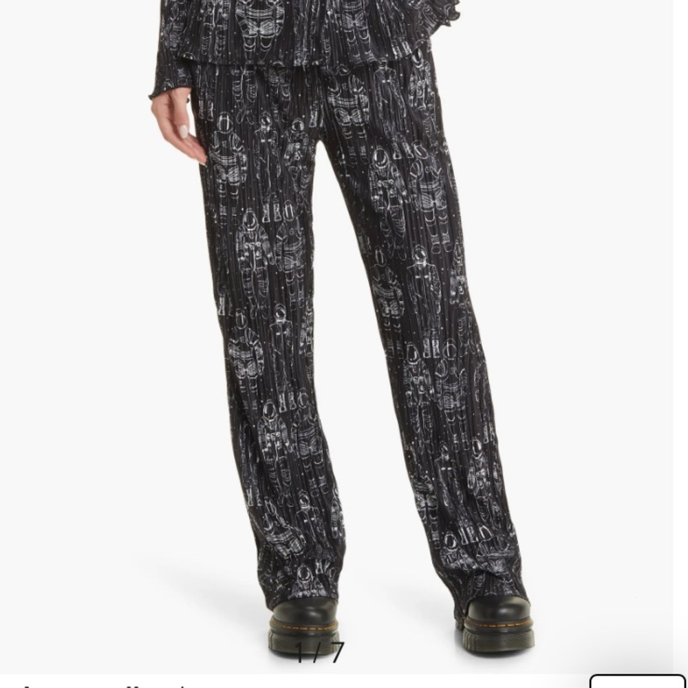 Dressed in Lala interstellar astronaut plise pants